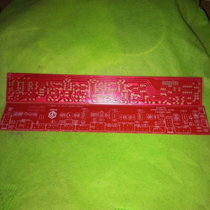 PCB mixer cloning bu crest audio CA X4 build up 12 potensio PreAmp Fajar elektro 2