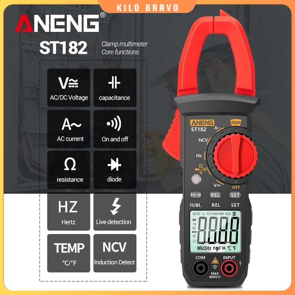 ANENG Digital Multimeter Voltage Tester Clamp Meter Auto Shutdown - ST182