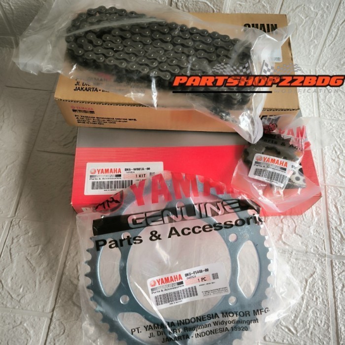 GEAR GIR RANTAI SET BK6 R15 R 15 V3 VVA LED MT 15 XSR 155 ORIGINAL ORI