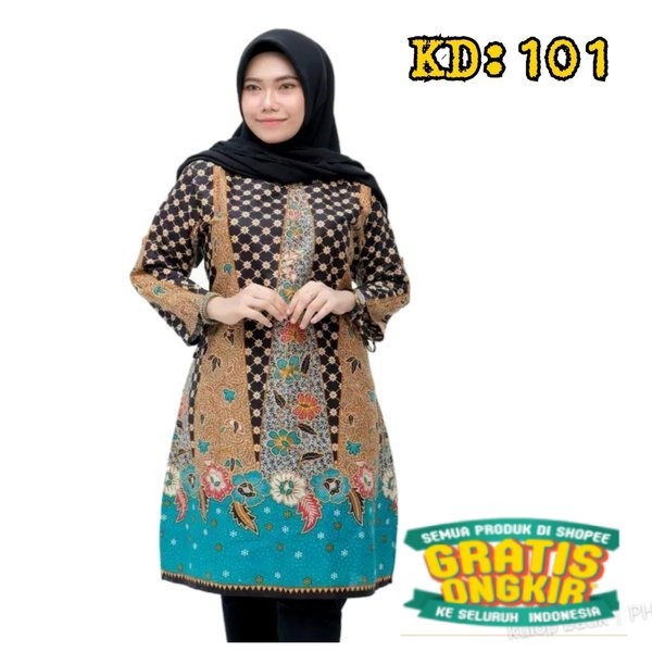 BBL / Baju Batik wanita tunik murah terbaru seragam/ Model Terbaru anak remaja