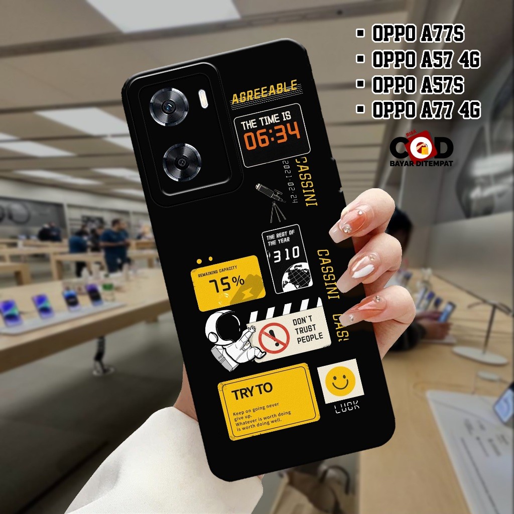 New Aesthetic Case - Softcase Oppo A77s / A57 4G / A57s / A77 4G - Terbaru - Case Hp Oppo A77s / A57