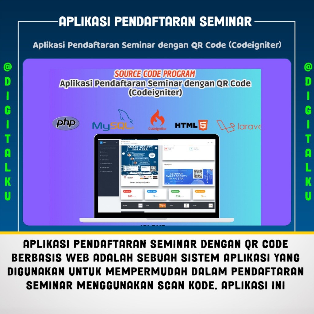 Aplikasi Pendaftaran Seminar dengan QR Code (Codeigniter)