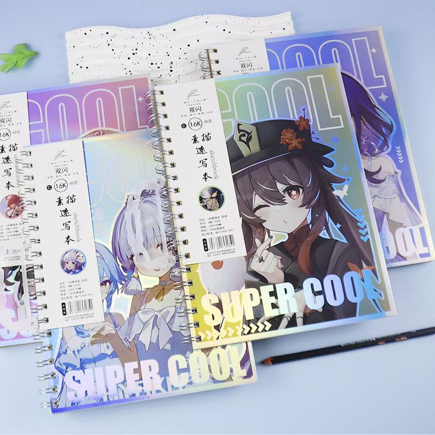 [Whispers] Buku Gambar A4/16K sketsa Book Buku Seni Sketsa Kosong Sketchbook Aesthetic Lukis Dapat