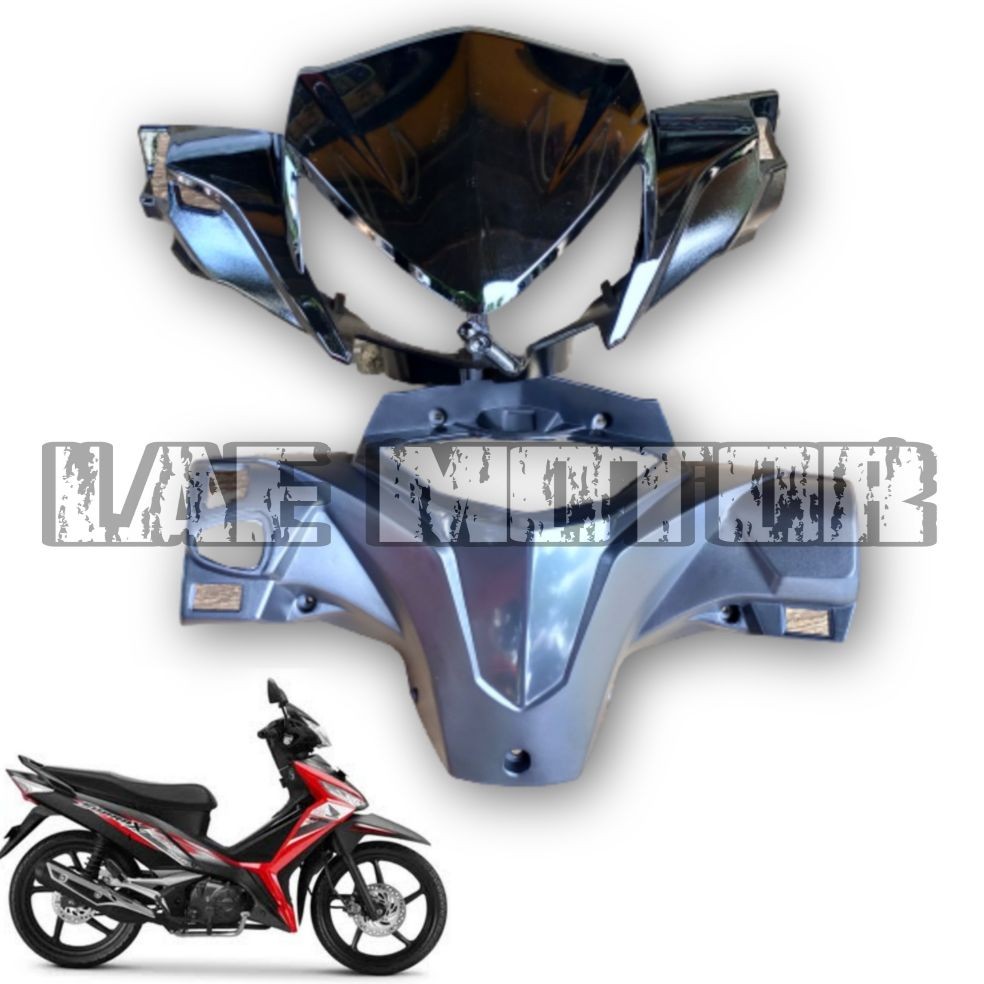 Batok pala depan belakang motor Supra x 125 fi 2015/2020 hitamm
