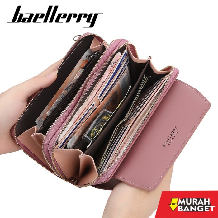 tas selempang wanita simple elegan Tas Selempang Wanita Kulit BAELLERRY N0109 - Blue