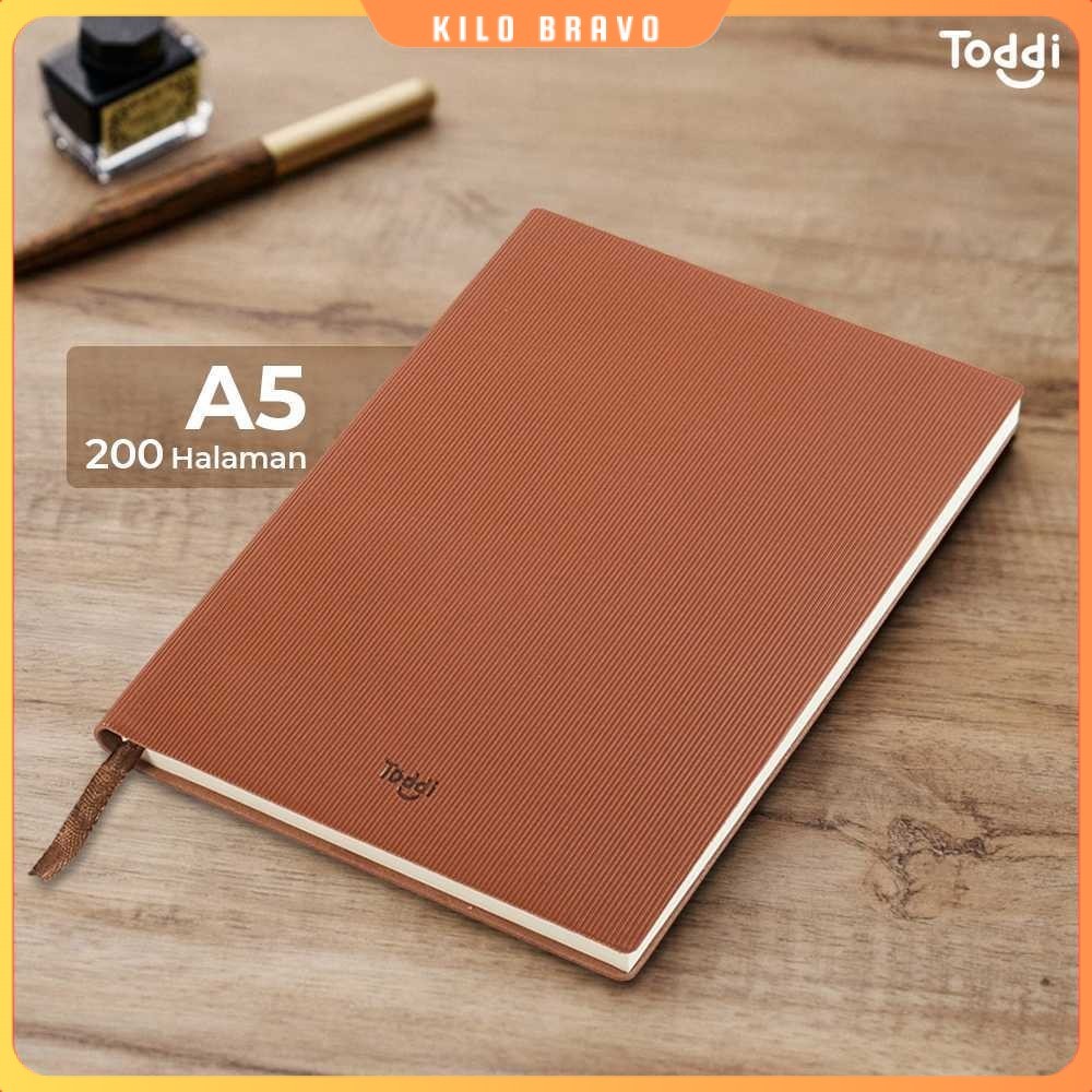 

Toddi Buku Jurnal Leather Notebook Diary 68GSM 200 Halaman Grid - TD101