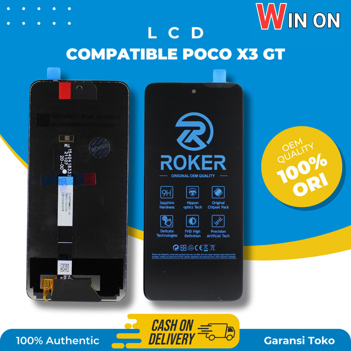 WIN ON - LCD TOUCHSCREEN POCO X3 GT / REDMI NOTE 10 PRO 5G TS FULLSET ORI ROKER