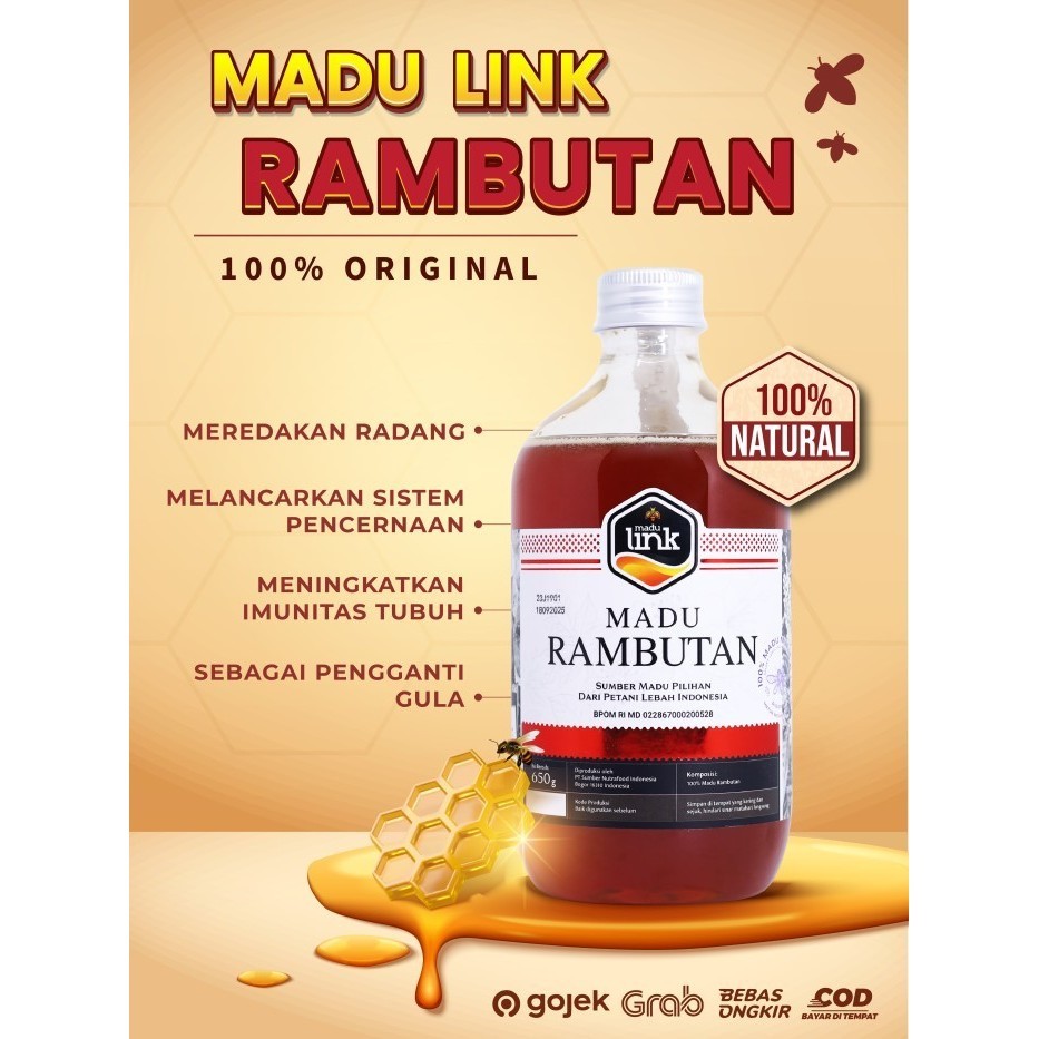

Madu Rambutan 650Gr - Madu Link SBK