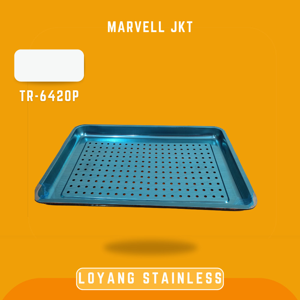Loyang Kue Berlubang Stainless Steel Bakery Pan Perforated TR 6420P