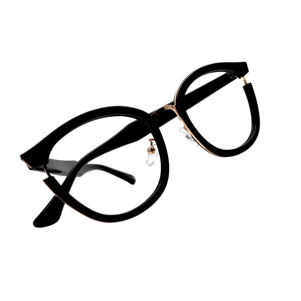 Uppernoose Buny - Frame Kacamata Unik Cat Eye Besar Oversized Nosepad