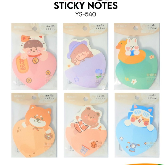 

M&G Sticky Notes Design Cute / M&G Sticky Notes Motif Lucu / Catatan Tempel M&G