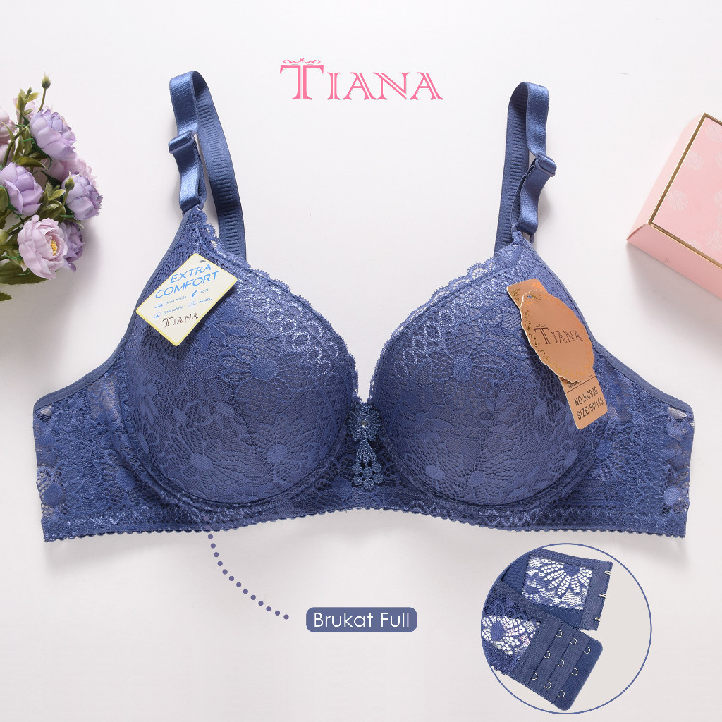 TIANA | Push Up Bra JUMBO Cup C Kait 3 Brukat Full / Bra Kawat JUMBO / art TN KC930