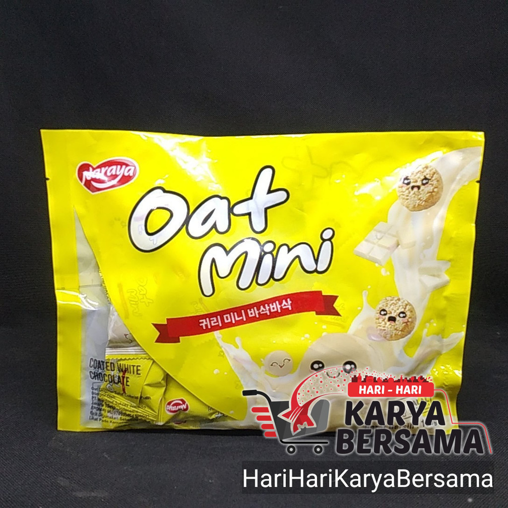 

MAKANAN RINGAN NARAYA OAT MINI COATED WHITE CHOCOLATE BAG 180GR