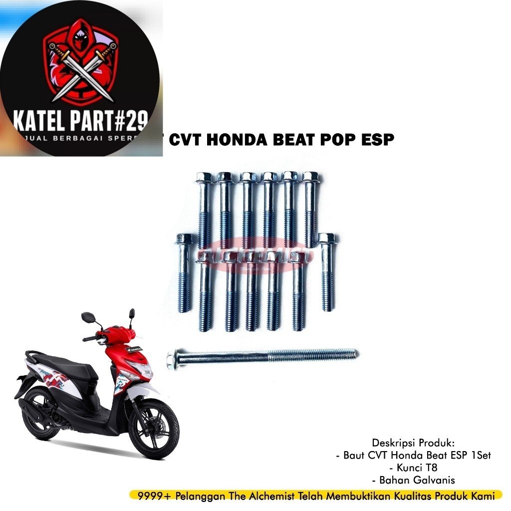 COD Baut CVT Beat Pop / Baut CVT Honda Beat Pop 1Set / Baud Baut Cover CVT Honda Beat Pop 1Set