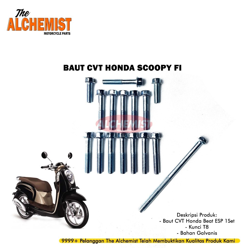 COD Baut CVT Scoopy FI / Baud Cover CVT Honda Scoopy FI 1Set / Baut Baud Cover CVT Honda Scoopy FI