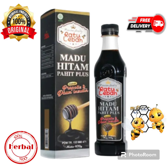 

Madu Hitam Pahit Plus Propolis Ratu Lebah 470g