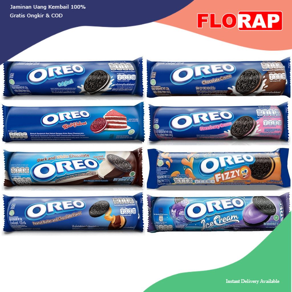 

Oreo Biskuit Roll 119,6gr - Cookies dengan Krim