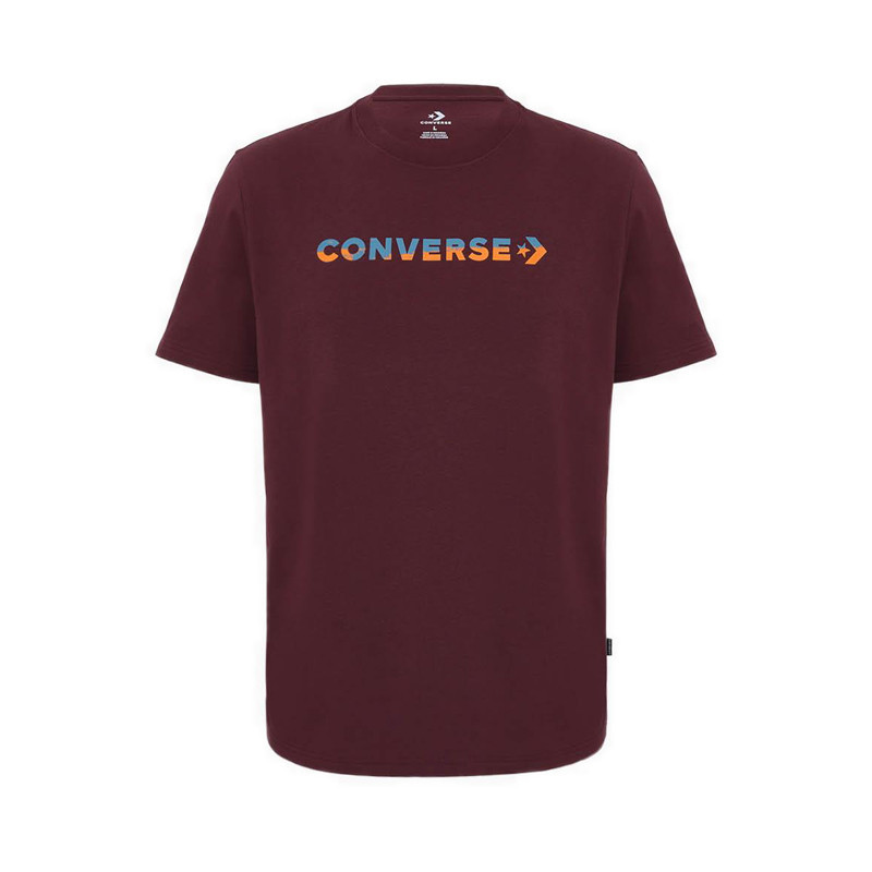 Converse Men's T-Shirt - CONX4MT201MR - Maroon