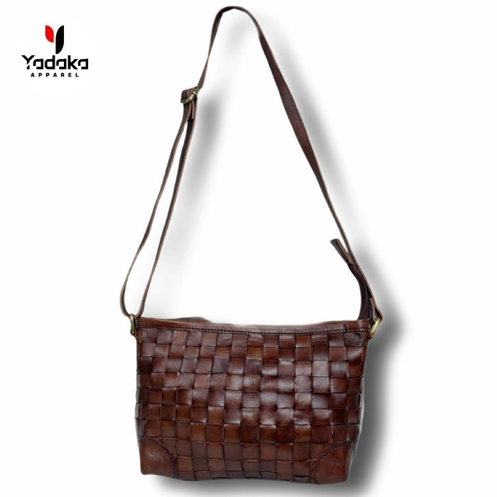 Tas Kulit Asli Selempang Wanita Jogja Cewek Handmade Garansi 1 Tahun