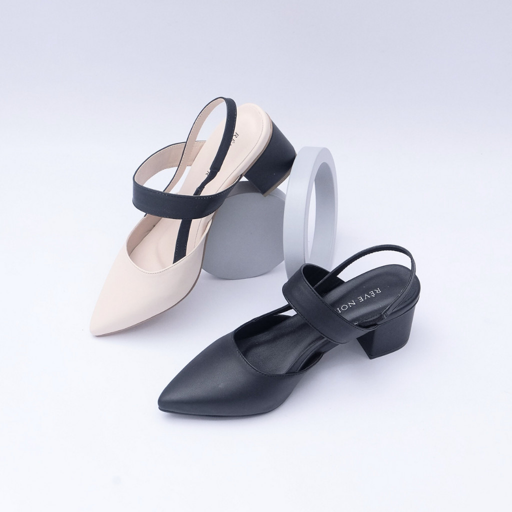 REVE NOIR Yve Sepatu Wanita Heels Hak 6 cm