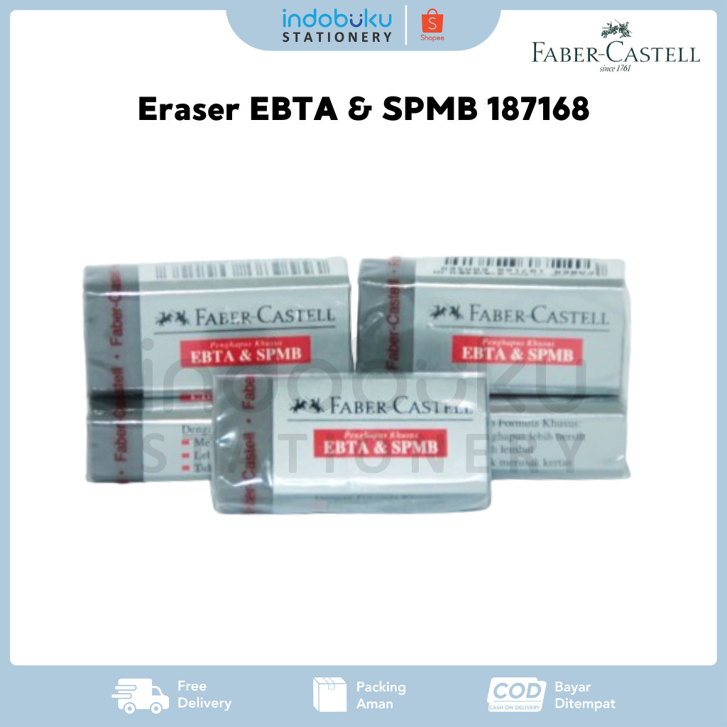 

Eraser Faber-Castell Penghapus Pensil Faber Castell EBTA & SPMB 187168