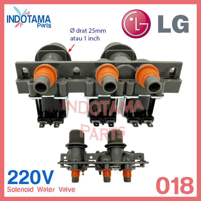 Solenoid selenoid Water Valve mesin cuci LG 220V WS-018