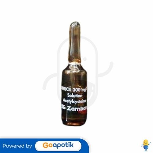 Fluimucil 100 Mg/Ml Cairan Inhalasi 3 Ml Ampul