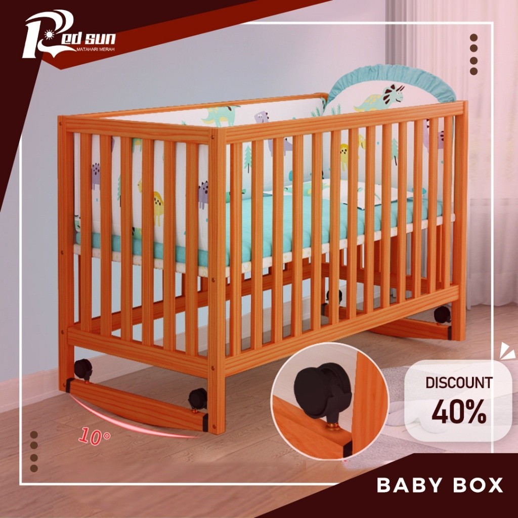 box bayi / tempat tidur bayi / tempat tidur anak / ranjang bayi /  baby box kayu