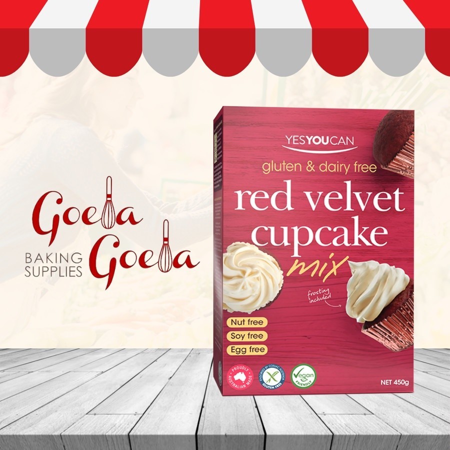 

Tepung Red Velvet Cup Cake Gluten Free 450 gr Yes You Can