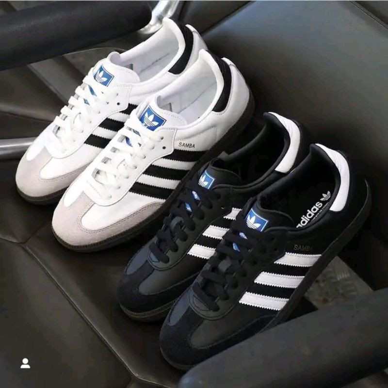 BISA COD MURAH CASUALS PRIA ADIDAS SAMBA OG CLASSIC BNIB - Adidas Samba OG Vegan Gum White Black - B