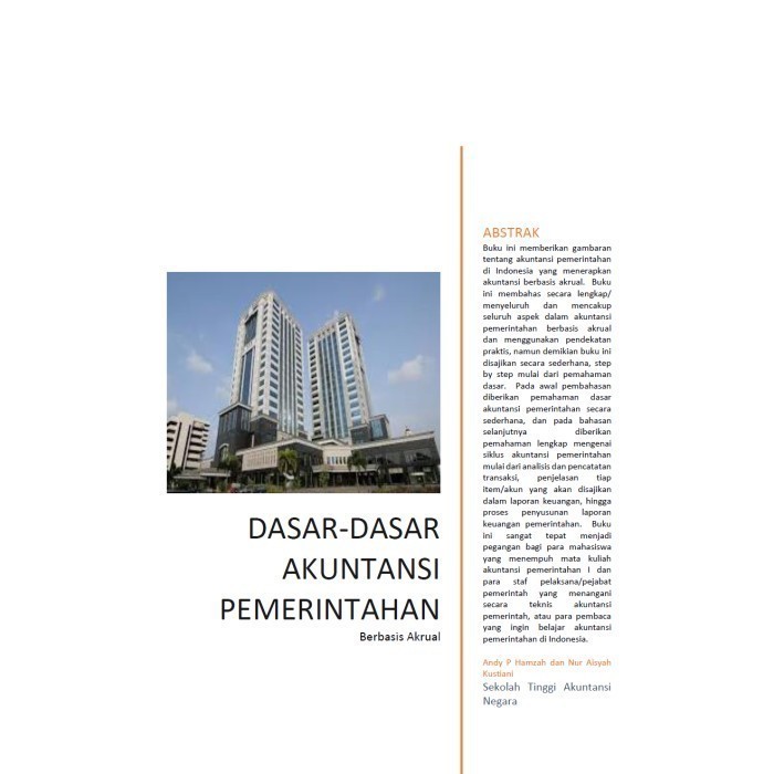 

Dasar-dasar Akuntansi Pemerintahan Andy P Hamzah, Nur Aisyah Kustian