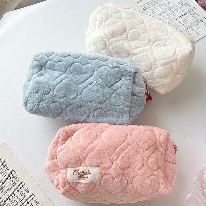 

Steen Jisoo Love Pouch Makeup Tempat Pensil Kotak Multifungsi