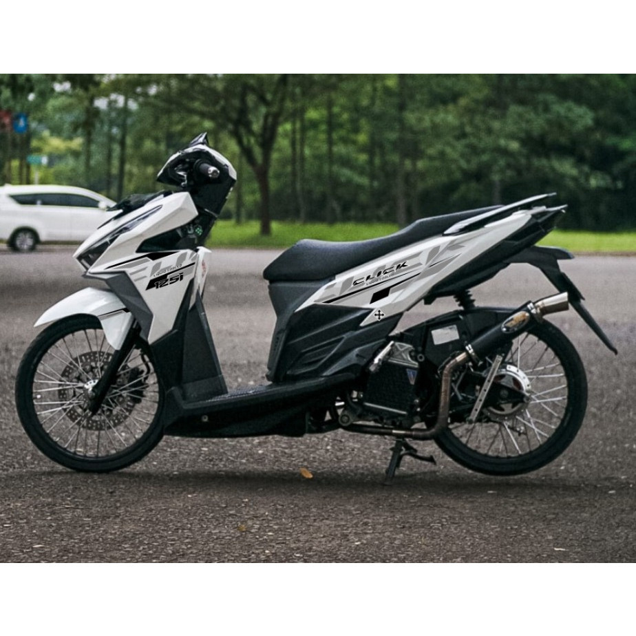 

STRIPING TRANSPARAN CLICK VARIO LED OLD 125/150 2015-2017 LIS OREN HITAM Motorcycle