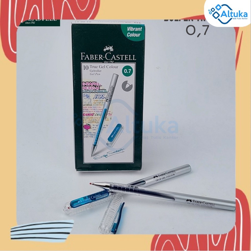 

Bulpen / Pen Undangan True Gel Faber Castel 0,7 Toska