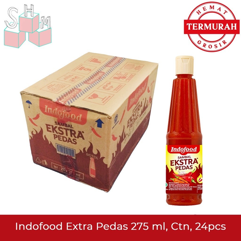 

Indofood Sambal Extra Pedas 275Mll 1 karton Grosir