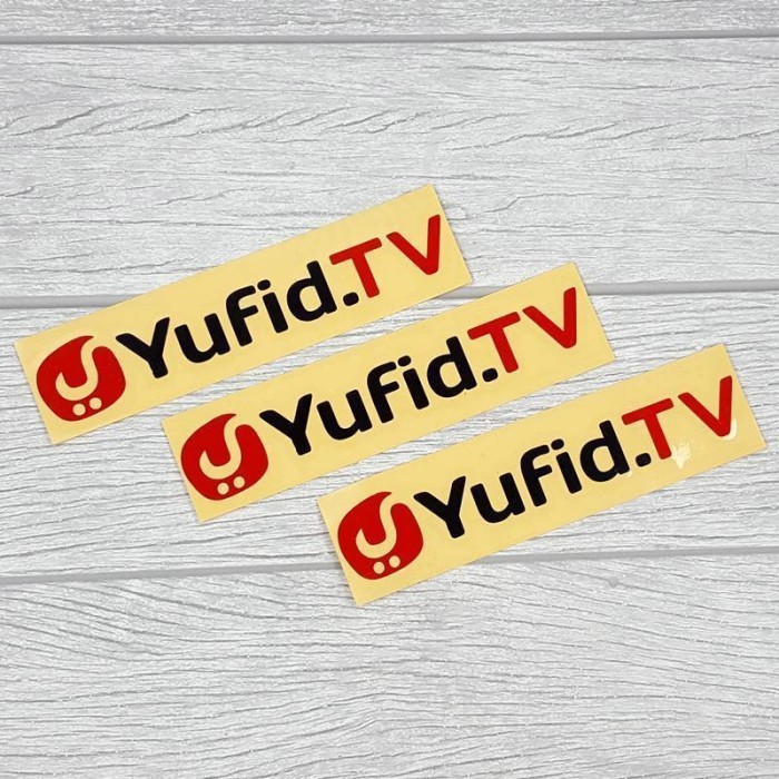 

Sticker Yufid.TV Merah Hitam