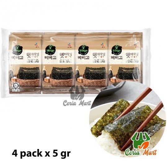 

Rumput Laut Bibigo Seasoned Laver 5 gr Nori Impor Korea CJ Foods