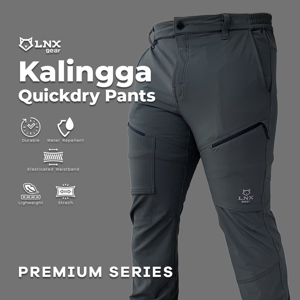 RB LNX Gear Celana Panjang Pria Wanita Unisex Outdoor Gunung Quickdry Kalingga Series