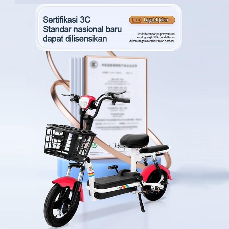 promo Sepeda Listrik Dewasa Sepeda Listrik Murah Sepeda Motor Listrik Kapasitas angkut 150kg 48v 12a
