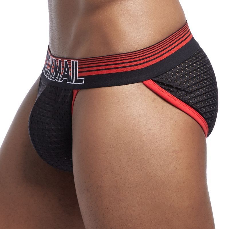 Men's Side Cut Brief Jockmail JM354 Bahan Mesh Celana Dalam Brief Pria