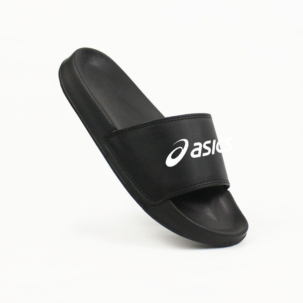 Sandal Slide Hitam Asics Sandal Slip On Pria Wanita Sandal Selop Karet Pria Wanita