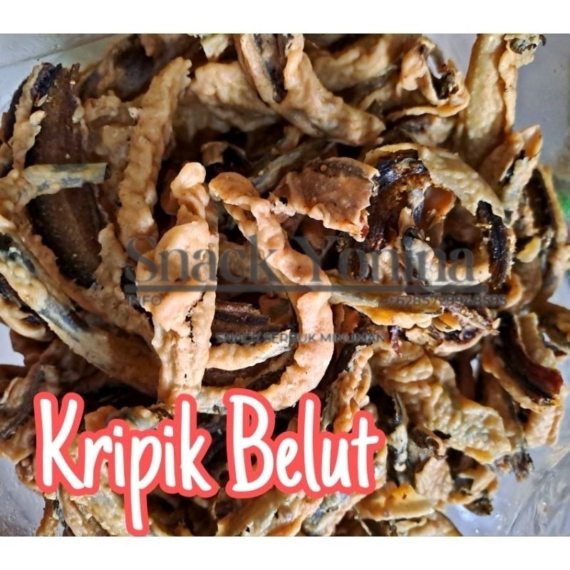 

Kripik belut rendah,gurih,crispy 100 grGratis Ongkir & COD