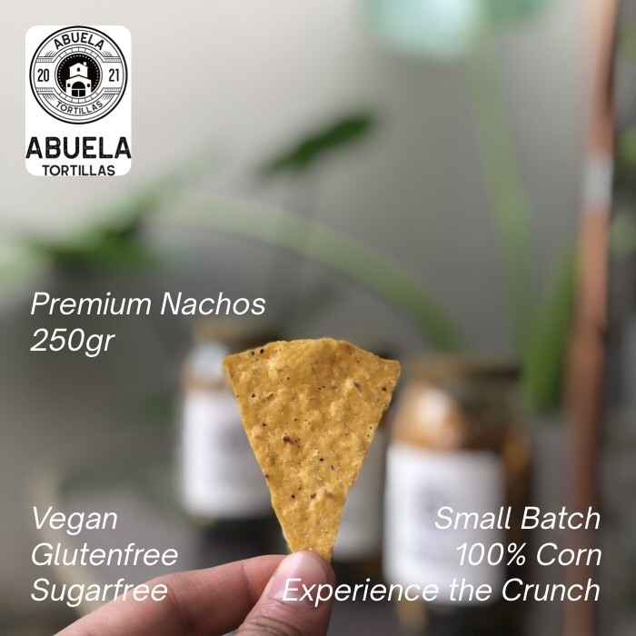 

New Tortilla Chips Vegan Glutenfre Nachos - Abuela Tortillas - Pouch 250gr