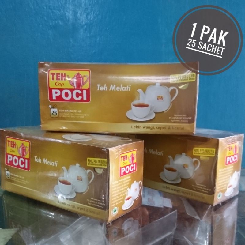 

Teh poci celup melati 1pak jasmine tea