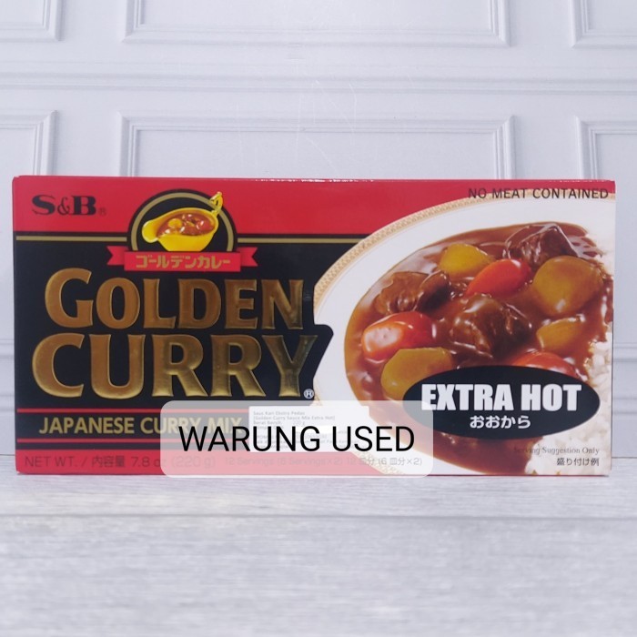 

[bumbu siap pakai] S&B Golden Curry Japanese Curry Mix HOT / MEDIUM HOT / MILD 220GR - Extra Hot