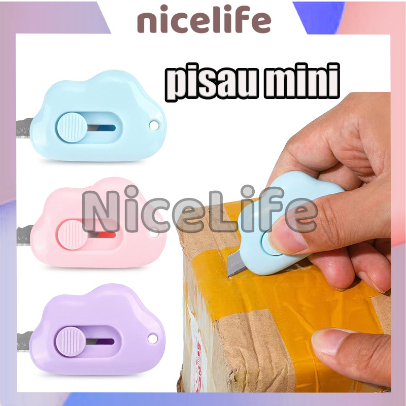 

Pisau Pemotong Kertas Mini / Cutter Mini Untuk / Pisau Mini Pembuka Unboxing Paket / Cutter Mini Motif Awan