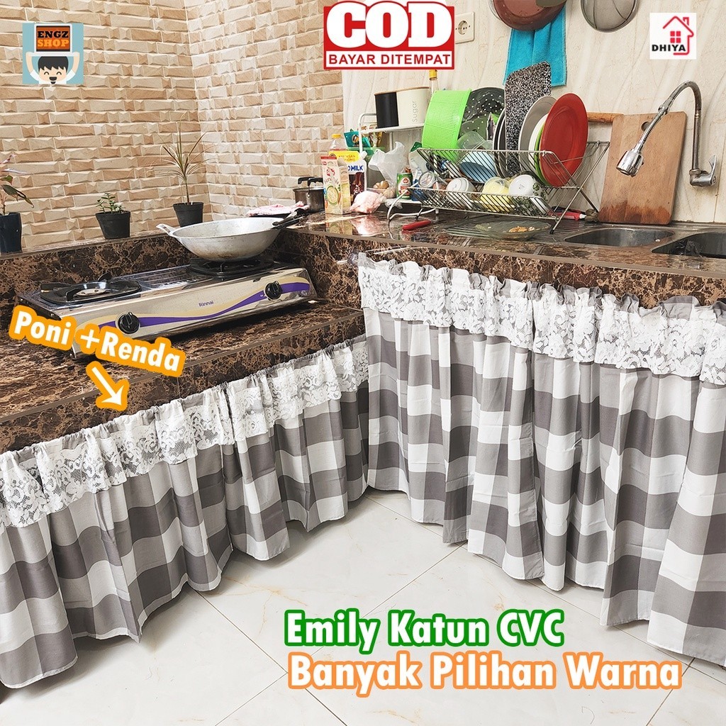 Gorden Kolong Dapur Estetik