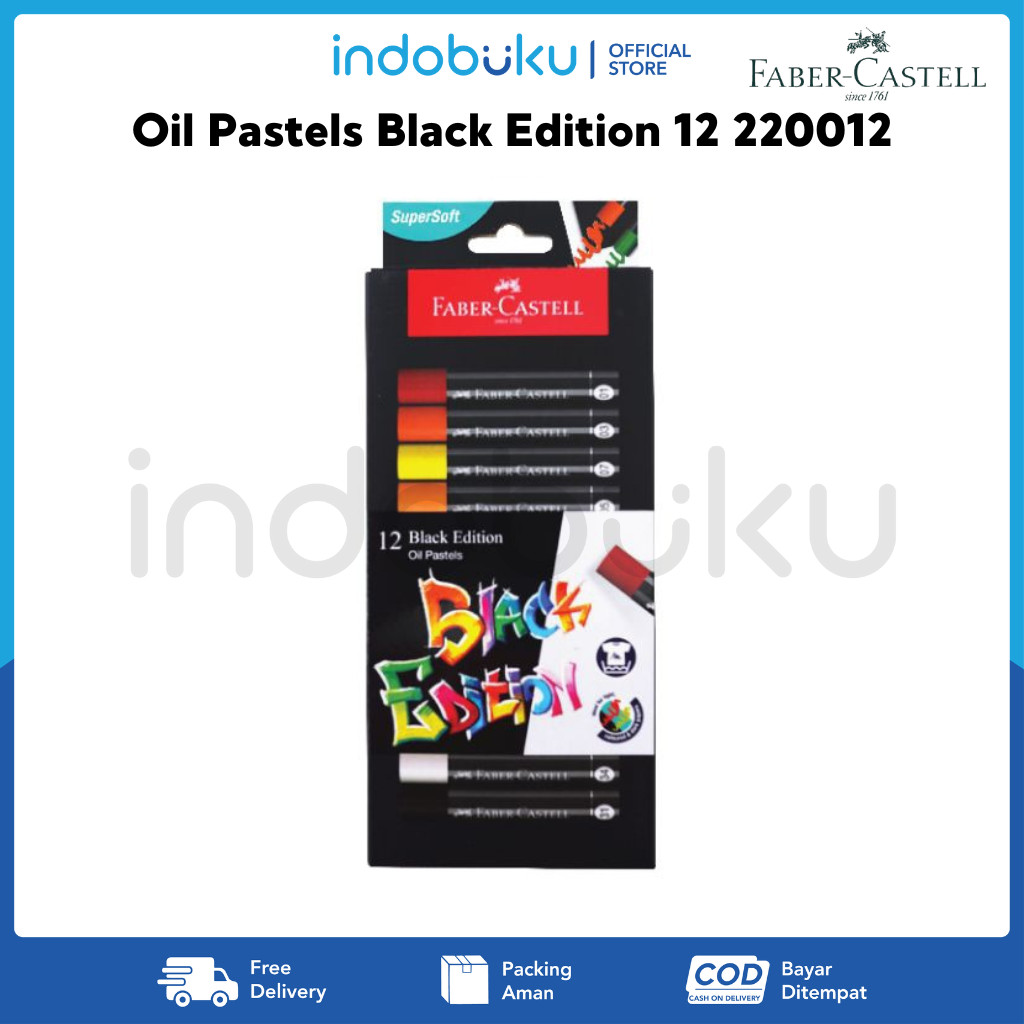 

Oil Pastels Black Edition 12 Faber-Castell 12 Warna 220012