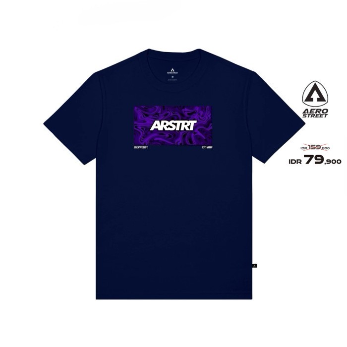 Aerostreet T Shirt Barra Navy Kaos T-Shirt Tshirt AABAA