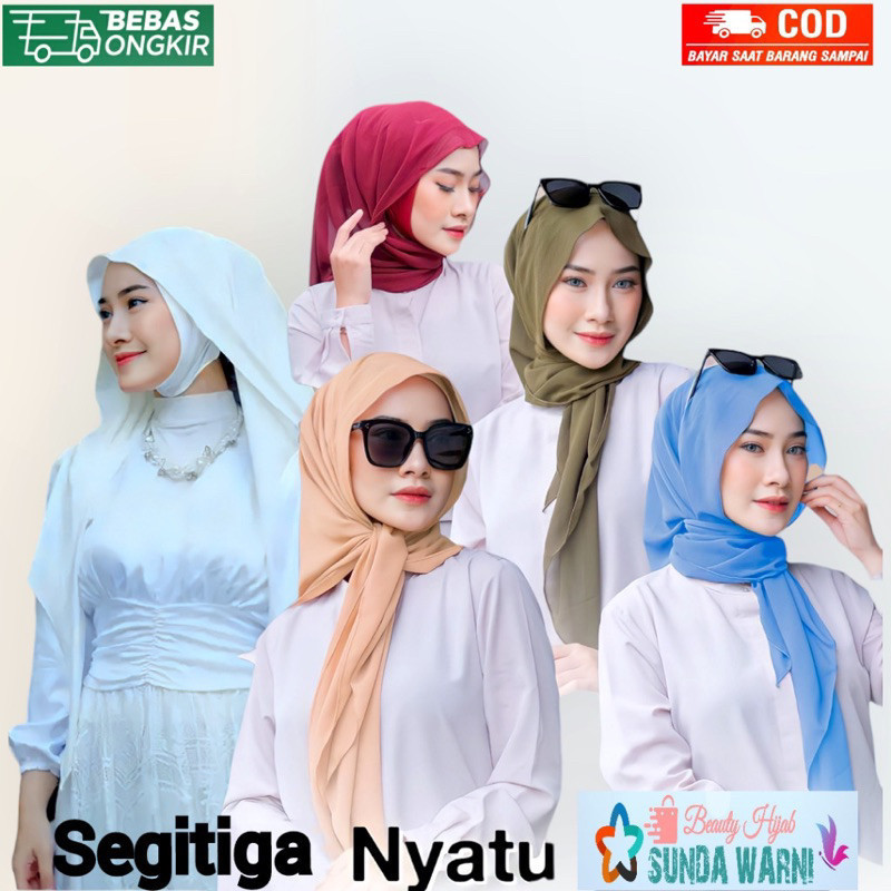 SEGITIGA MASKER INNER / JILBAB SEGITIGA / SEGITIGA INNER / SEGITIGA INSTAN / SEGITIGA CERUTY / JILBA